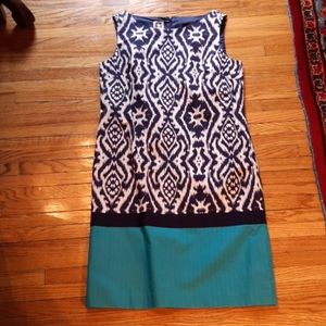 Gorgeous batik Ann Klein sheath dress